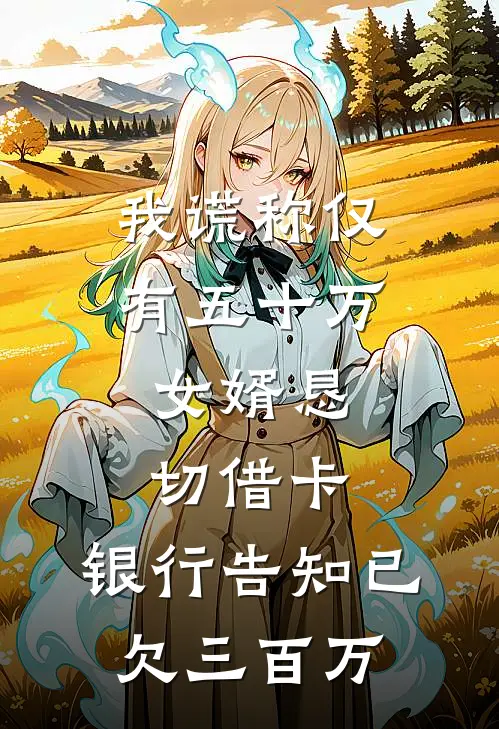 我谎称仅有五十万，女婿恳切借卡，银行告知已欠三百万