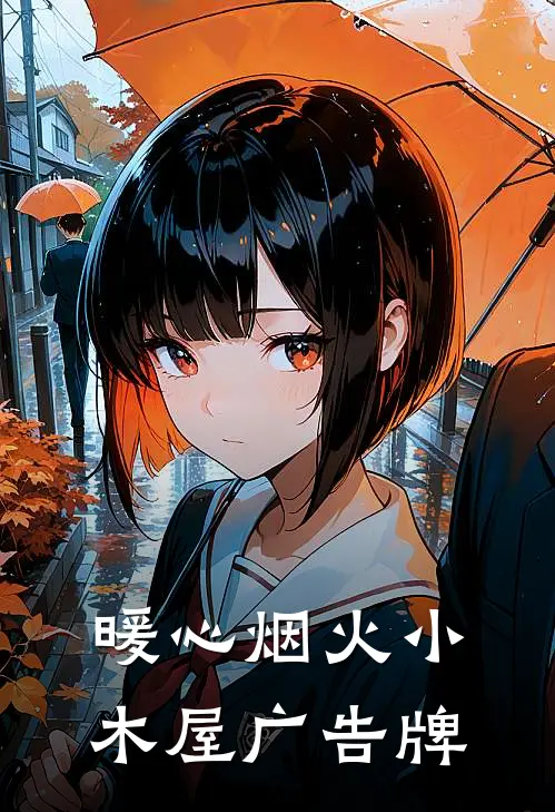 暖心烟火小木屋广告牌